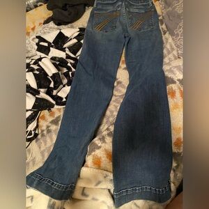 7 For All Mankind Blue Boot Cut Jeans